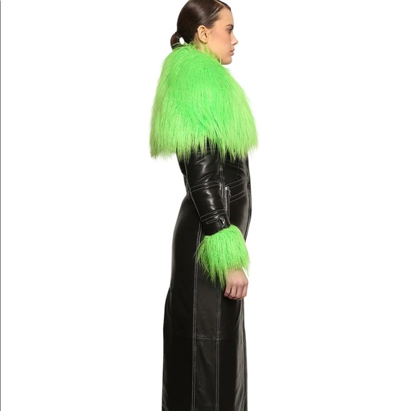 NWT RARE Marine Serre Leather Trench Coat - Picture 5 of 16